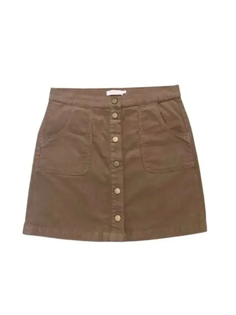 Tory Burch Lucitano Corduroy Snap Front Mini Skirt